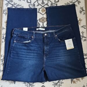 Levi Strauss Signature Gold Heritage High Rise Loose Straight Jeans. 22/W36 Nwt.